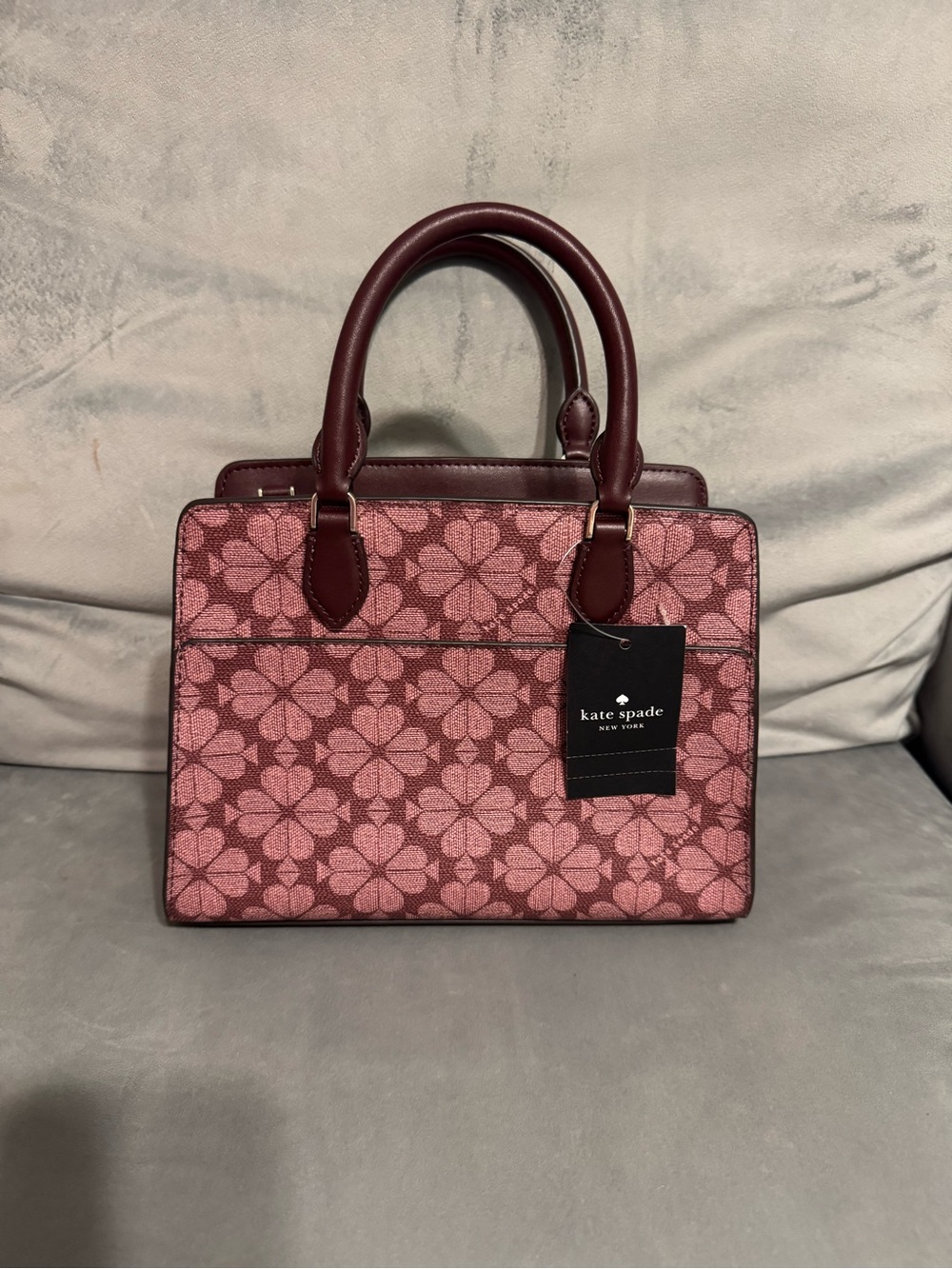 kate spade Pink Floral Jacquard Top-Handle Satchel